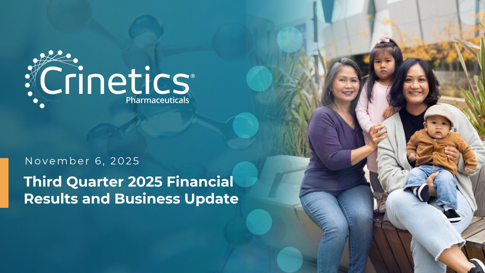 Crinetics Pharmaceuticals' Q3 2025 Slide Deck