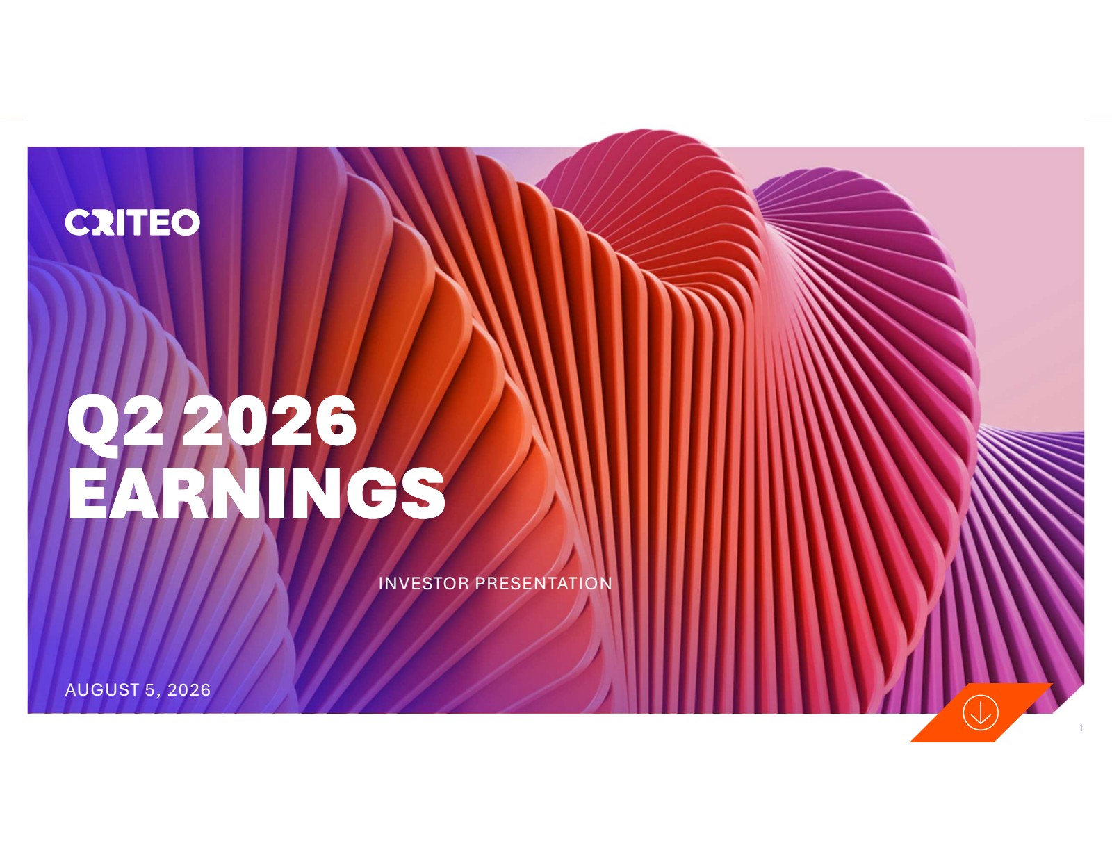 Criteo's Q2 2026 Slide Deck