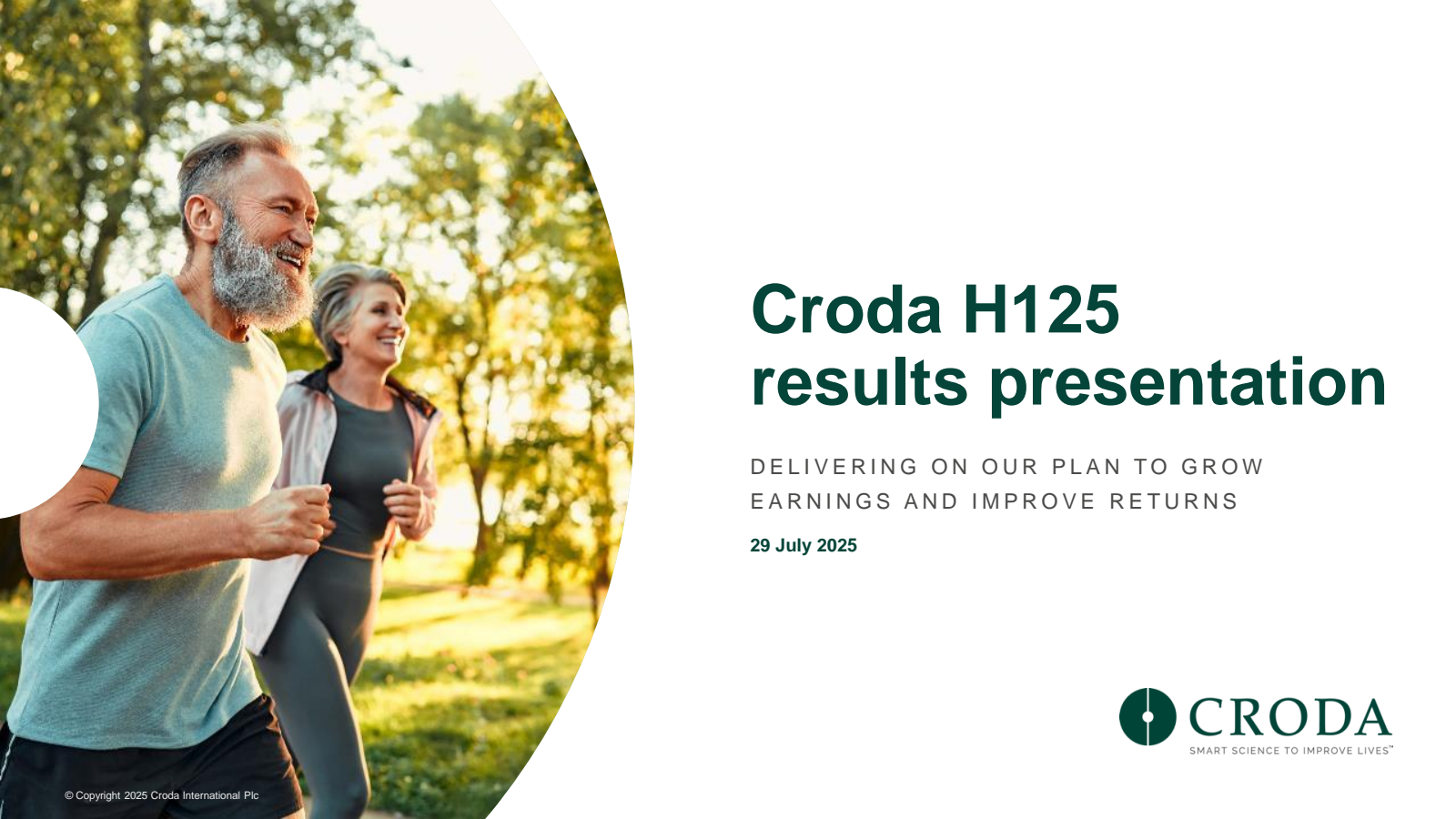 Croda International's H1 2025 Slide Deck