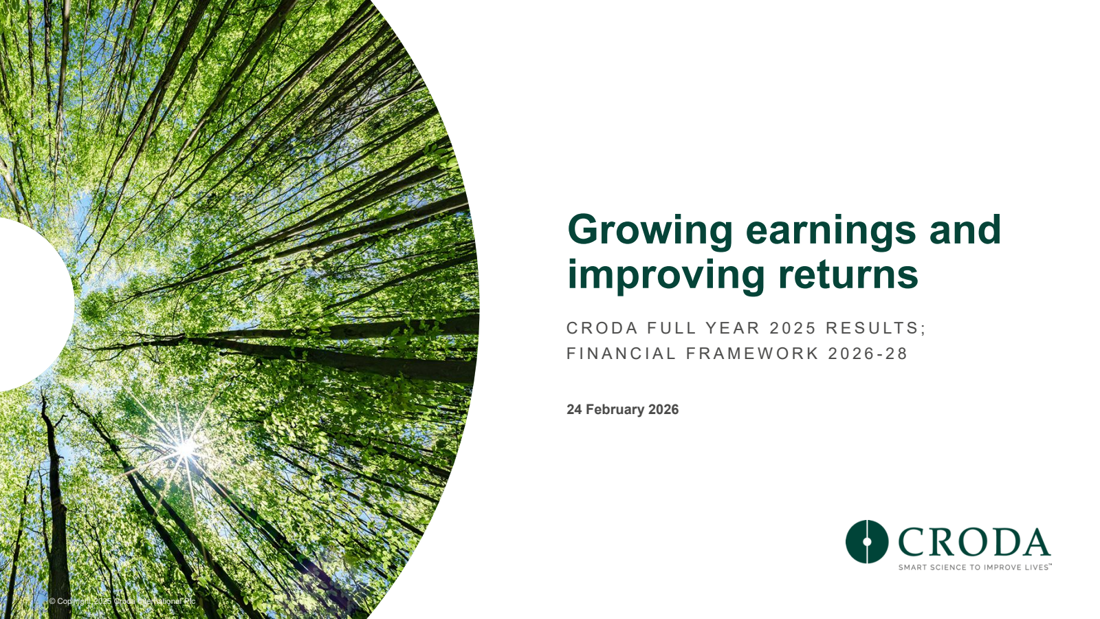 Croda International's H2 2025 Slide Deck