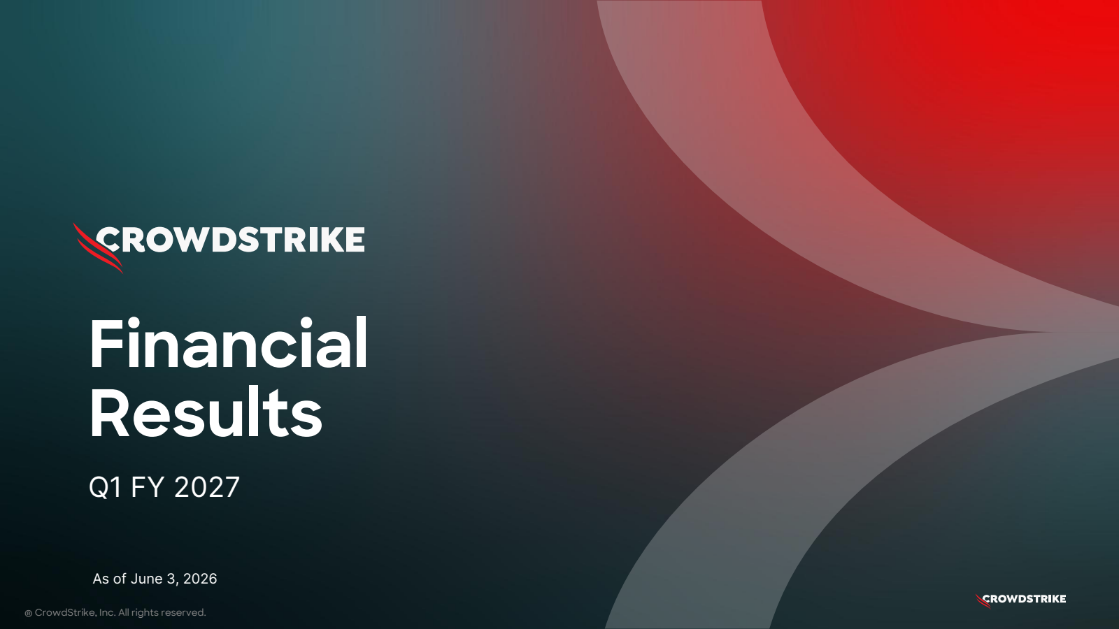 CrowdStrike's Q1 2027 Slide Deck