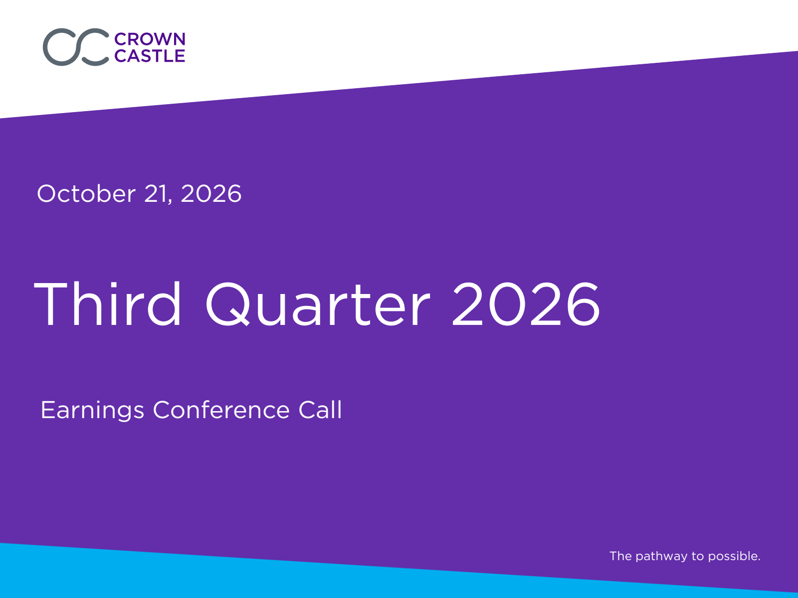 Crown Castle (CCI) Q3 2026 Earnings Results & Call Transcript