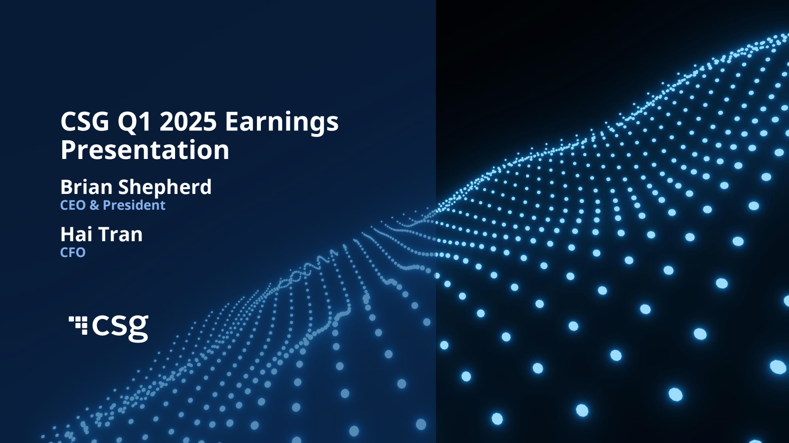 Csg Inernational CSGS Q1 2025 Earnings Report on 5/7/2025