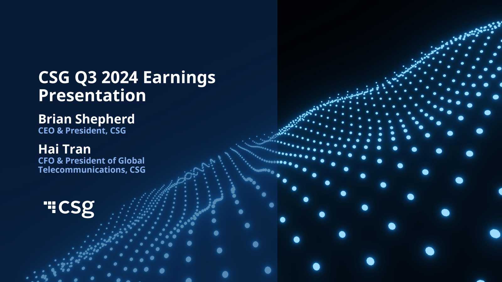 Csg Inernational CSGS Q3 2024 Earnings Report on 11/6/2024