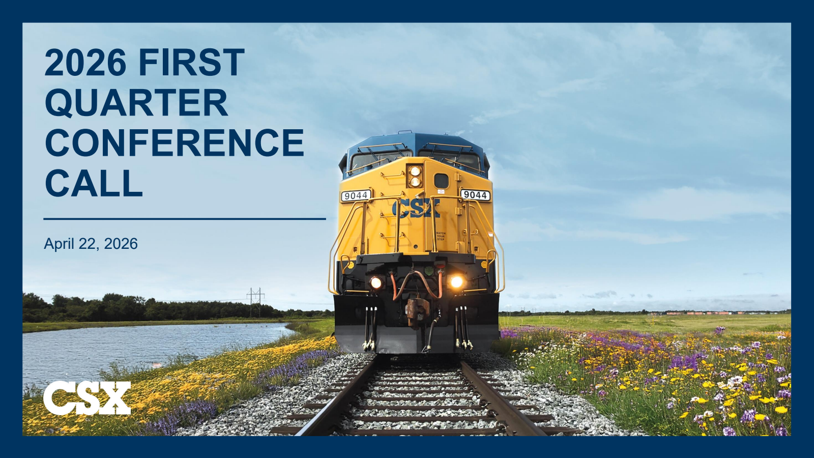 CSX's Q1 2026 Slide Deck