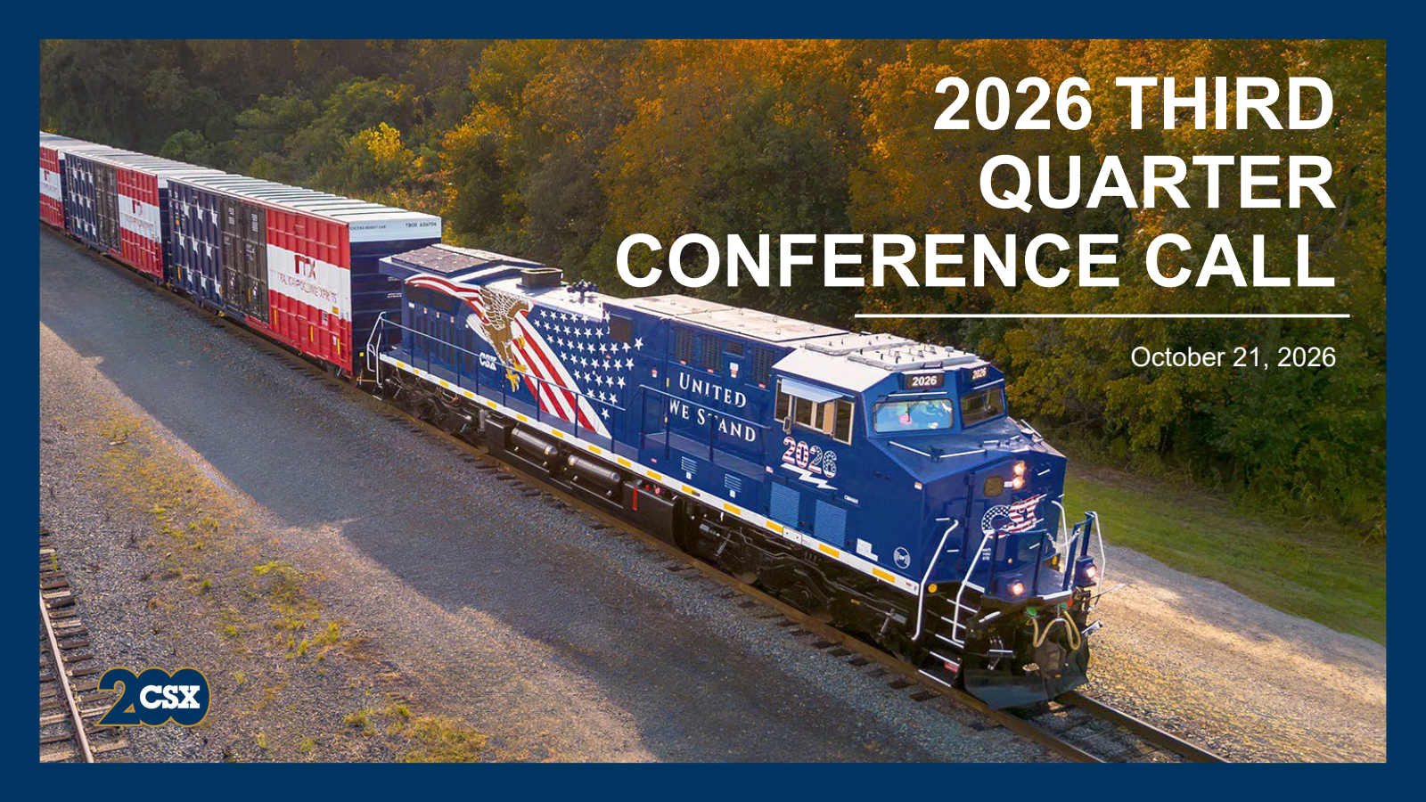 CSX (CSX) Q3 2026 Earnings Results & Call Transcript