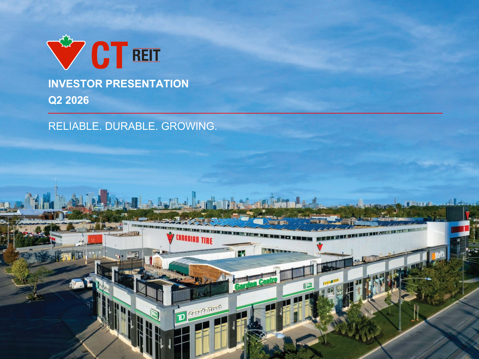 CT Real Estate Investment Trust's Q2 2026 Slide Deck