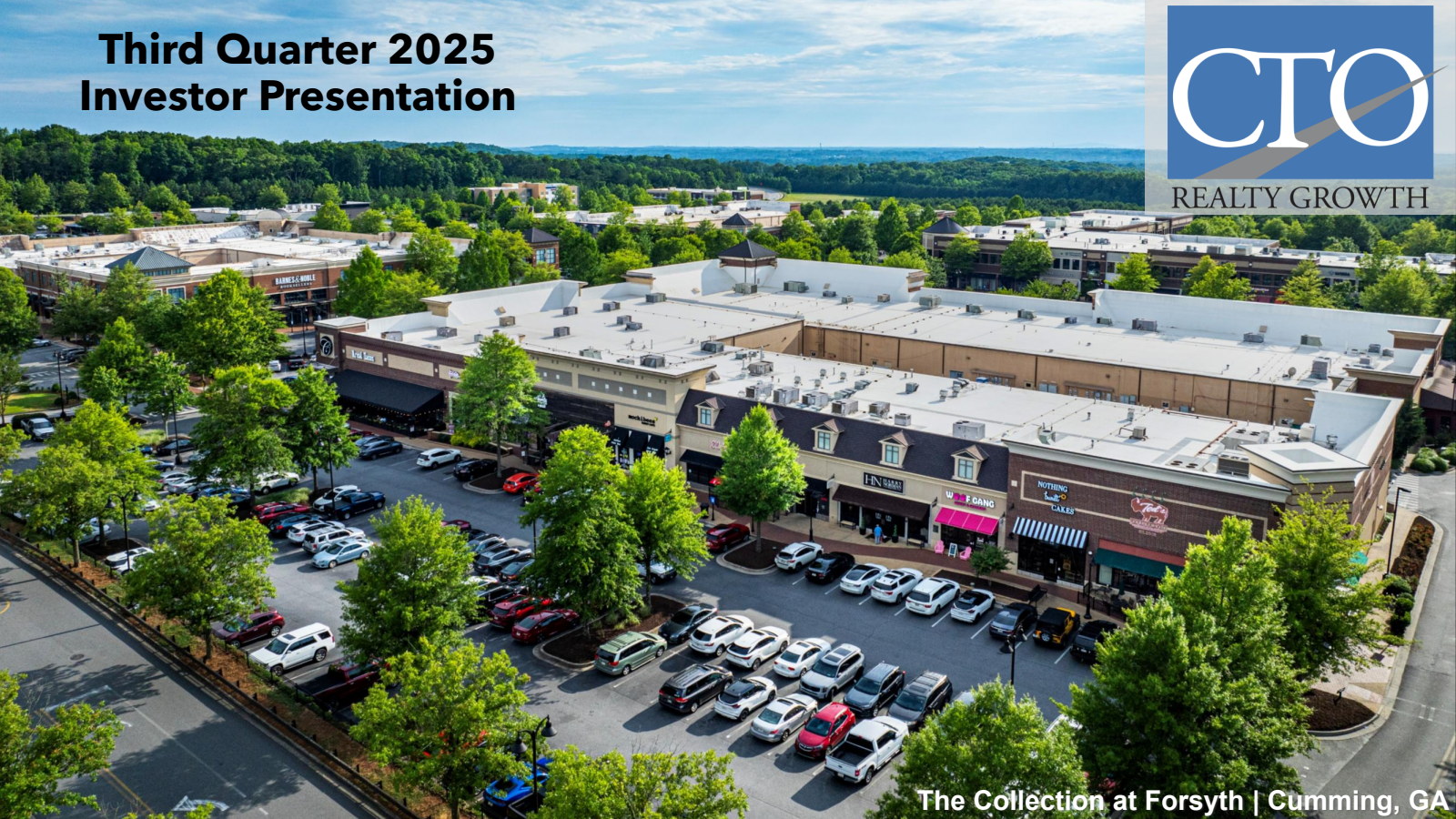 CTO Realty Growth's Q3 2025 Slide Deck