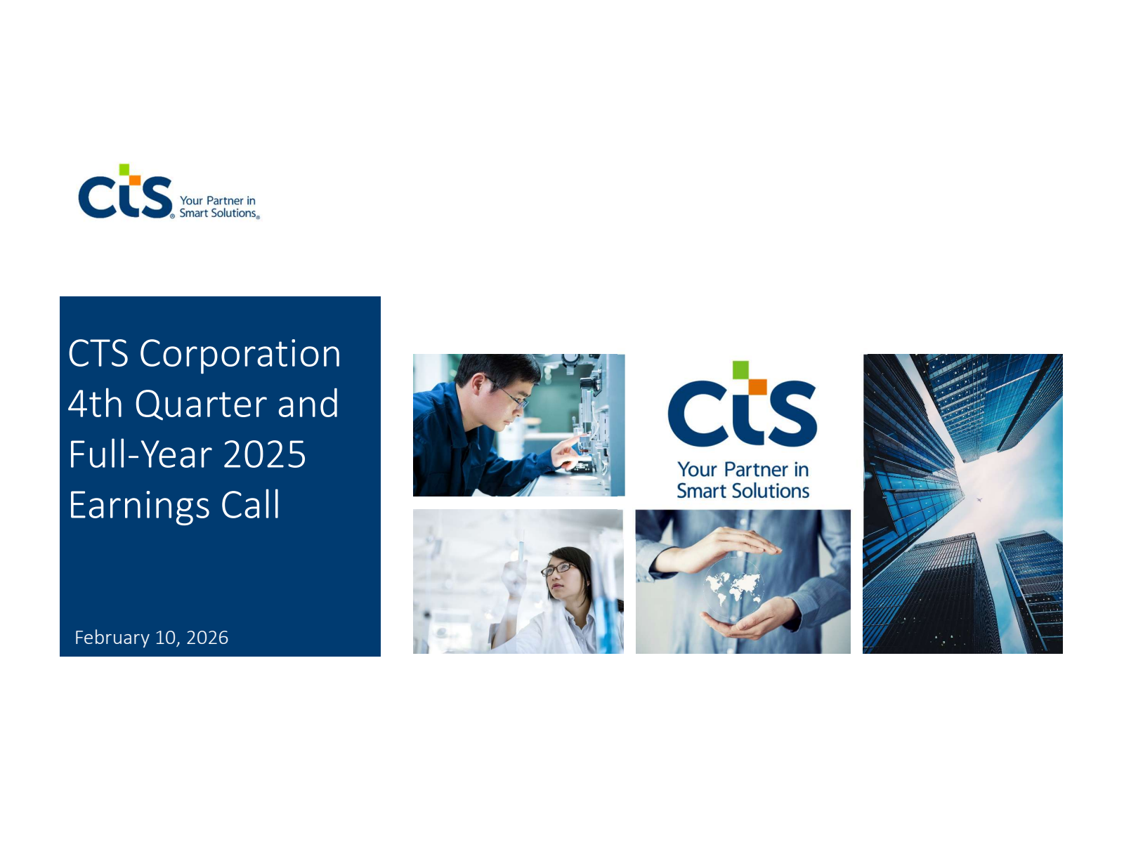 CTS's Q4 2025 Slide Deck