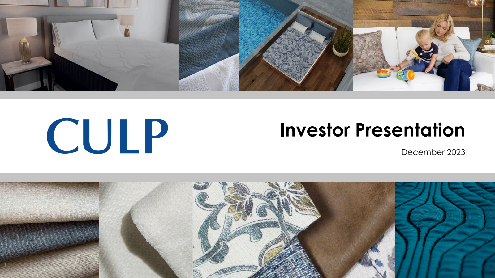 Culp's Q2 2024 Slide Deck