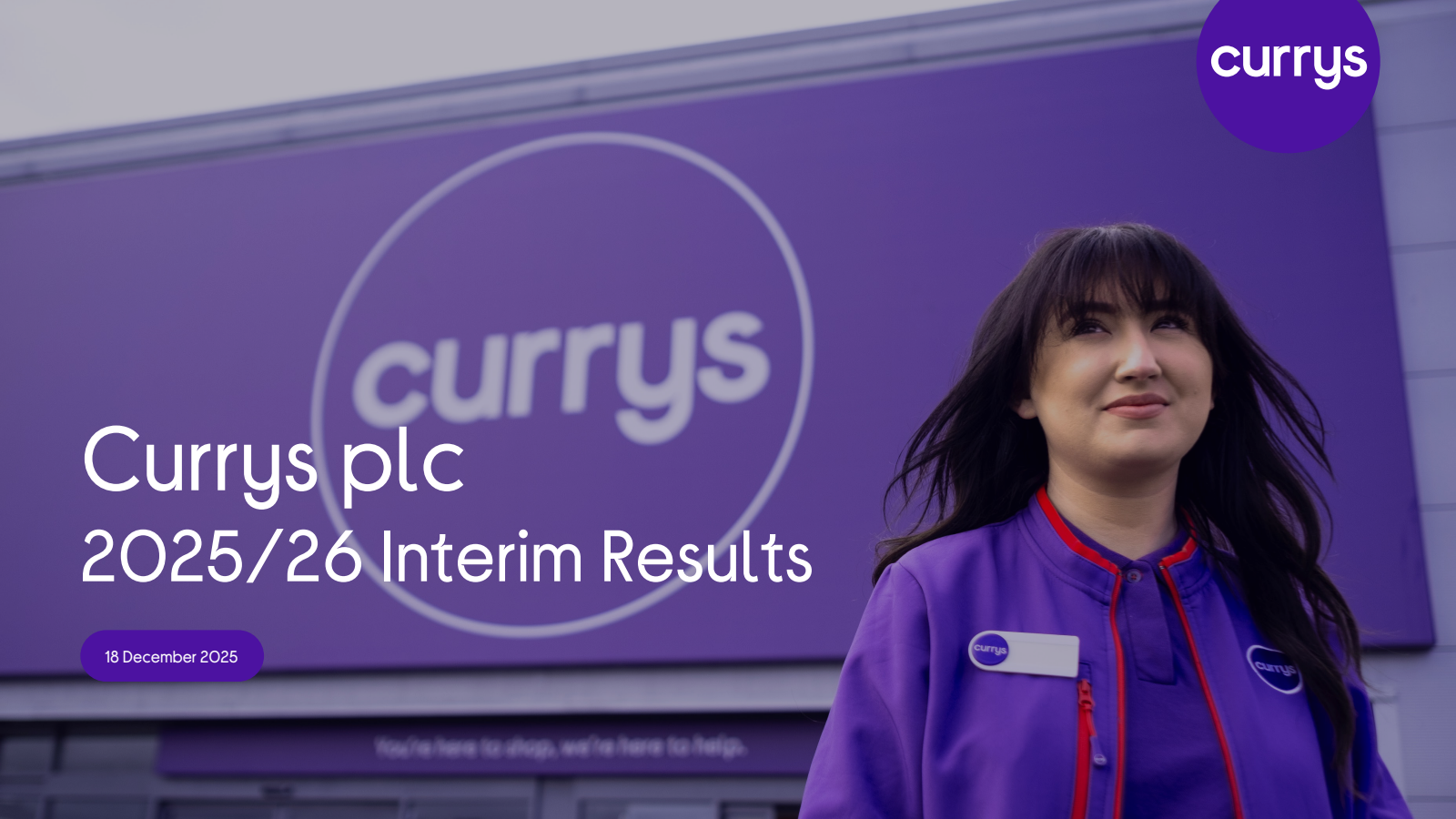 Currys' H1 2026 Slide Deck