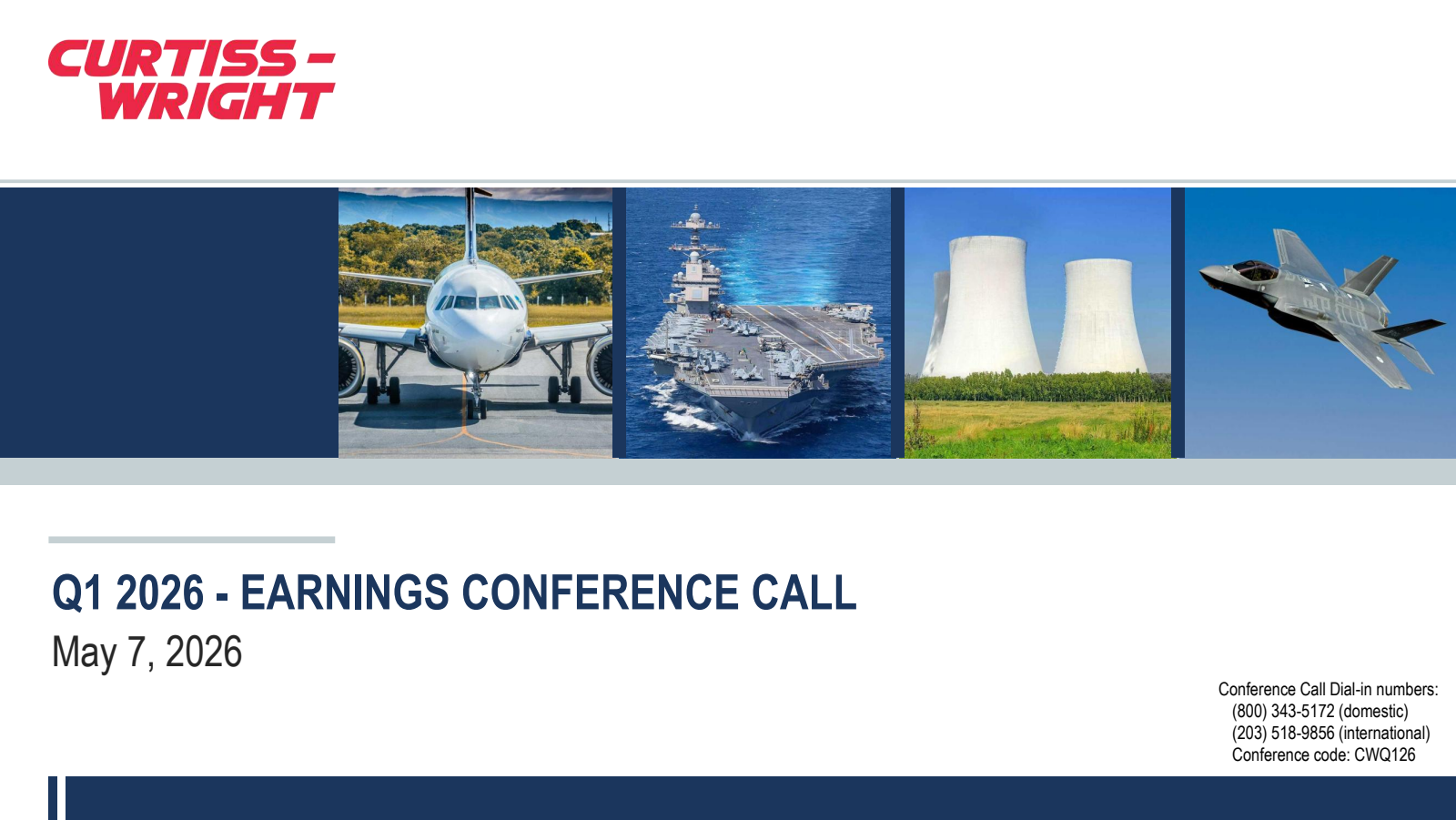 Curtiss-Wright's Q1 2026 Slide Deck