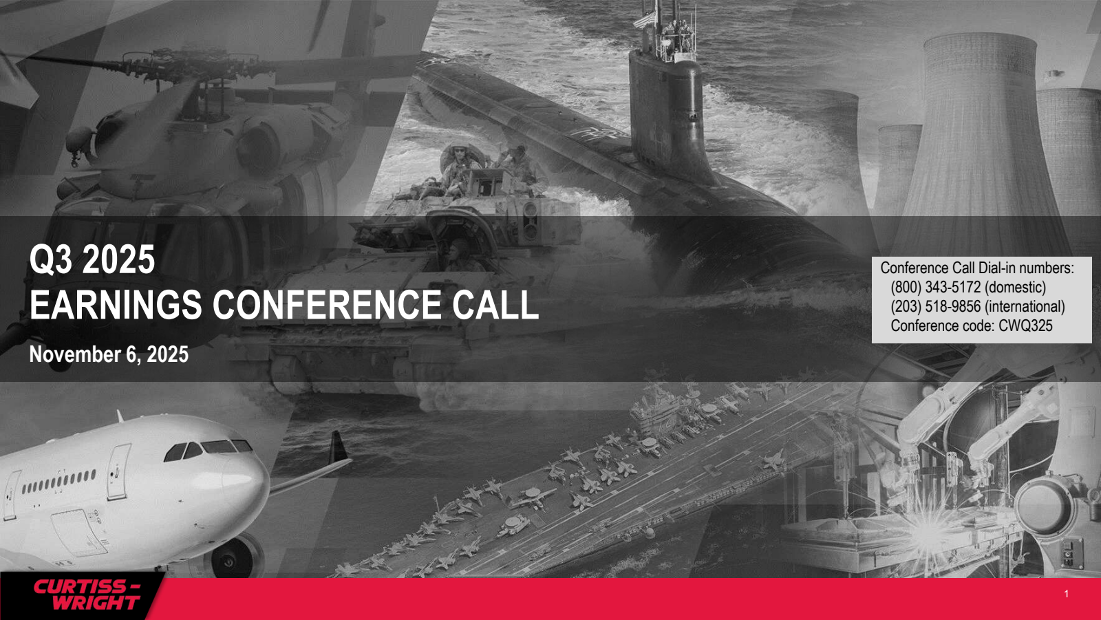 Curtiss-Wright's Q3 2025 Slide Deck