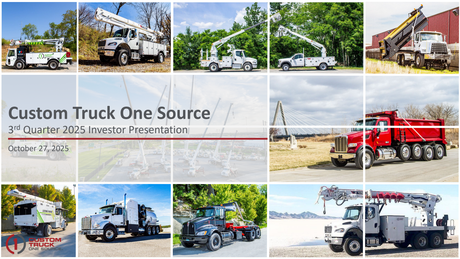 Custom Truck One Source's Q3 2025 Slide Deck