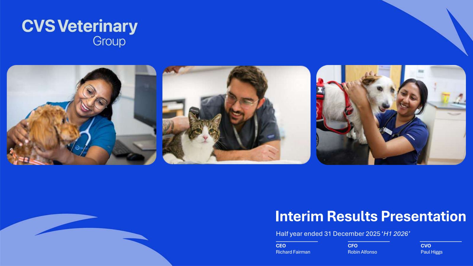 CVS Group's H1 2026 Pre Recorded Slide Deck