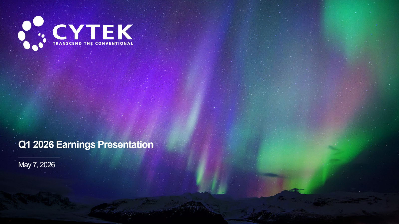 Cytek Biosciences' Q1 2026 Slide Deck