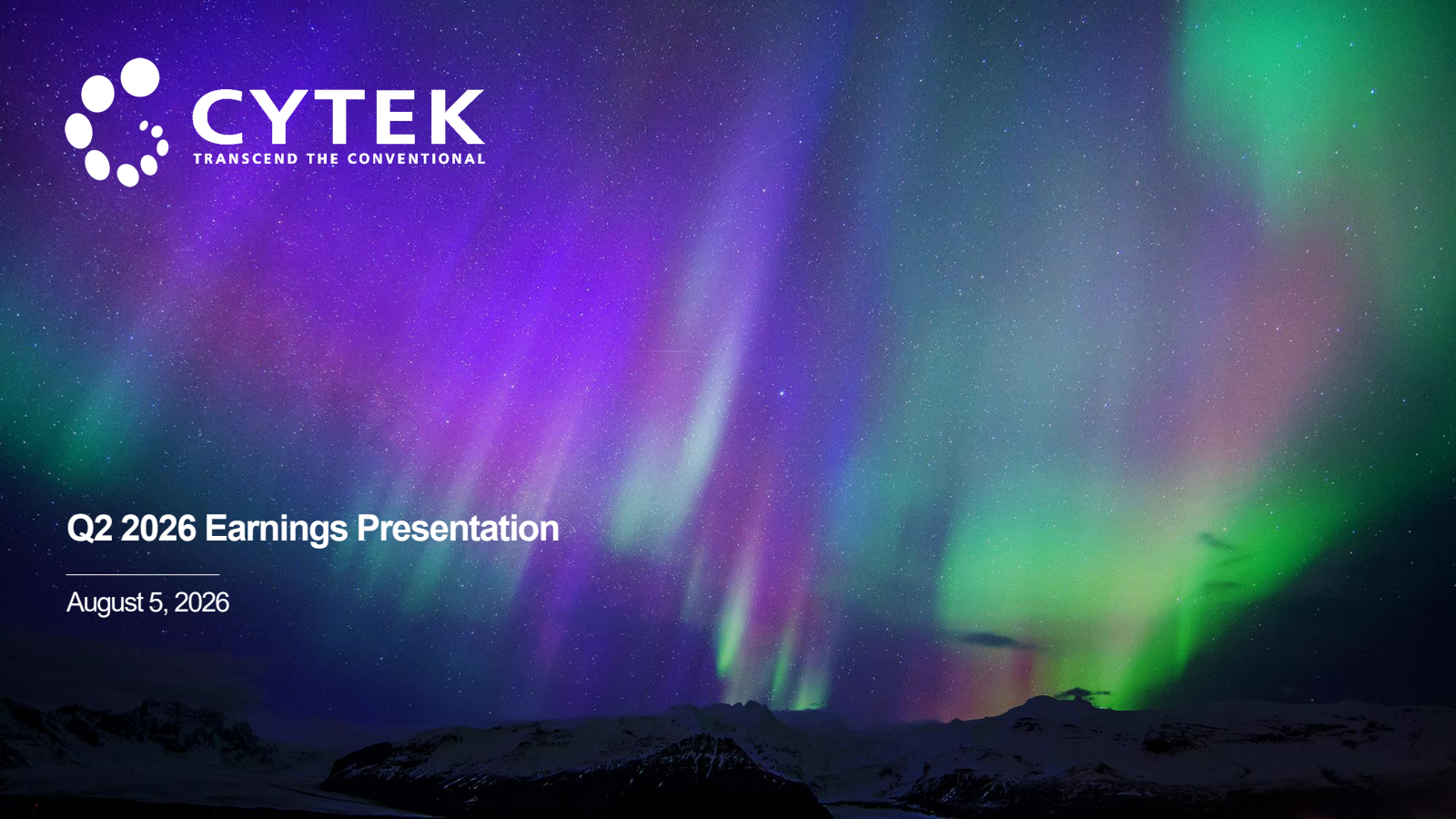 Cytek Biosciences' Q2 2026 Slide Deck