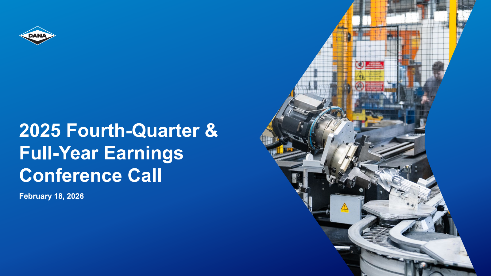 Dana's Q4 2025 Slide Deck