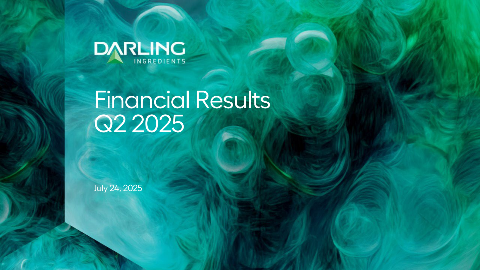 Darling Ingredients' Q2 2025 Slide Deck