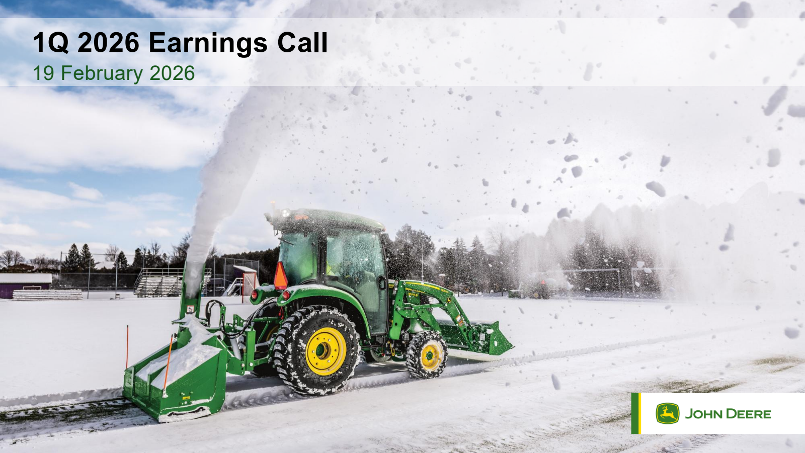 Deere & Company's Q1 2026 Slide Deck