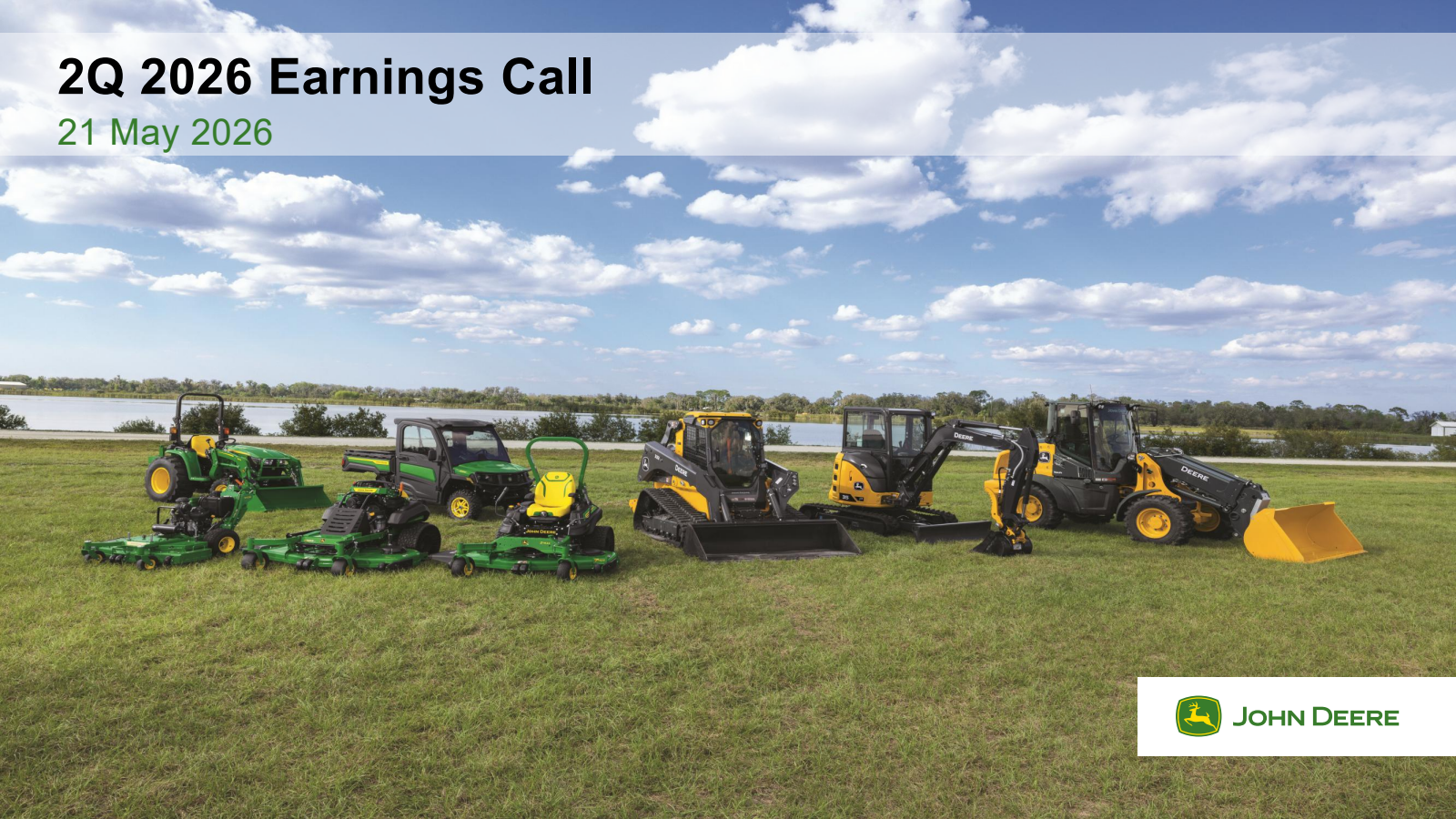 Deere & Company's Q2 2026 Slide Deck