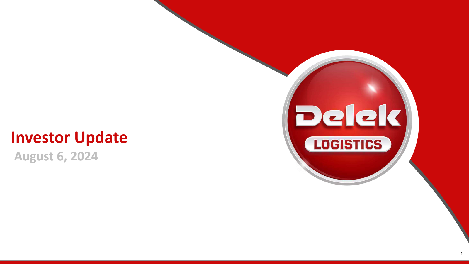 Delek Logistics Partners' Q2 2024 Slide Deck