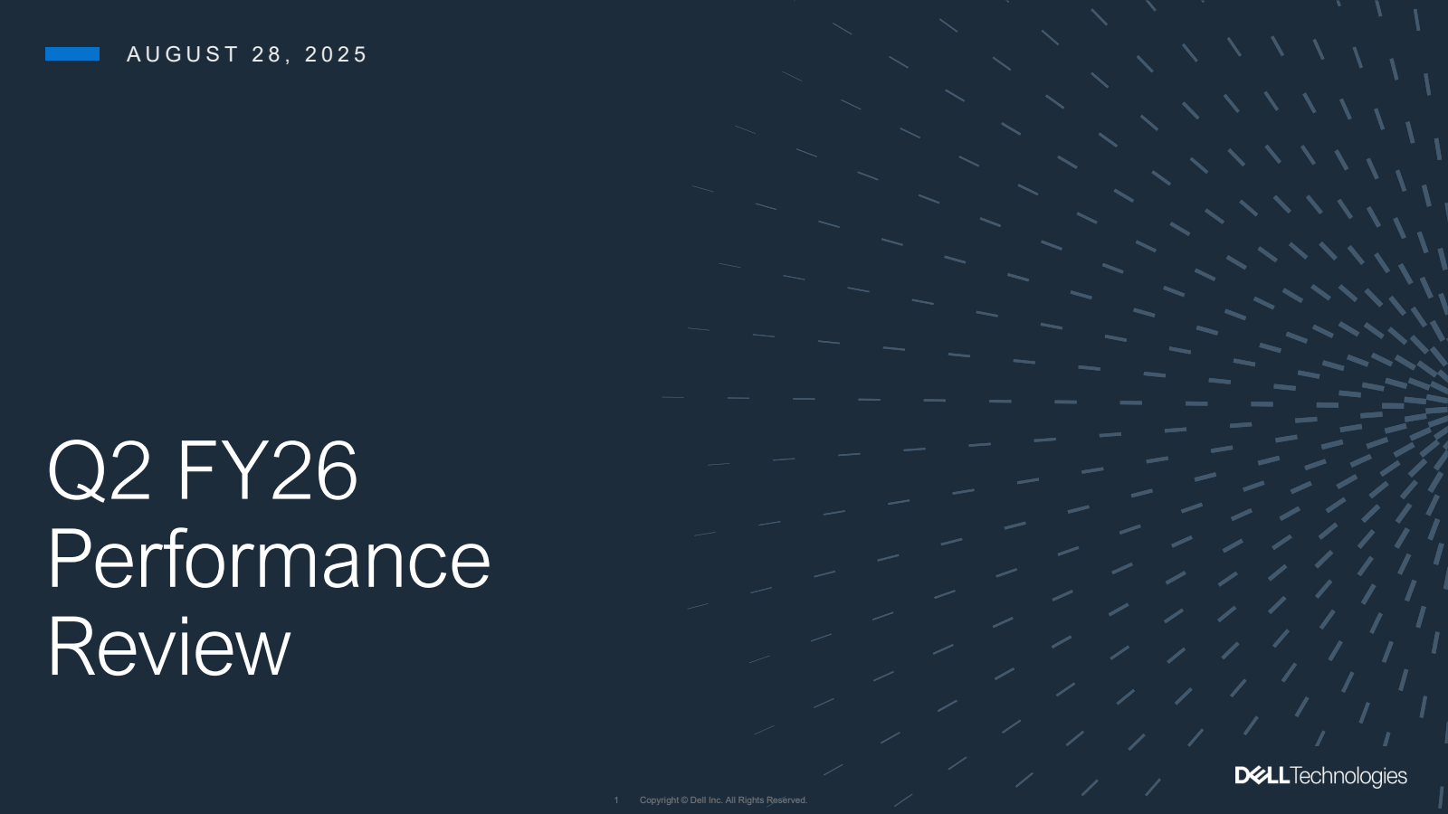 Dell Technologies' Q2 2026 Slide Deck