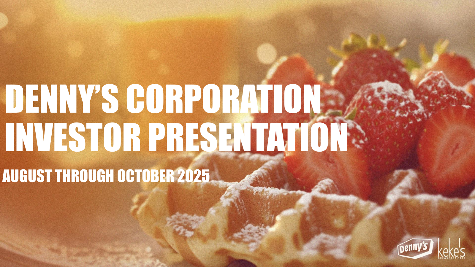 Denny's' Q2 2025 Slide Deck