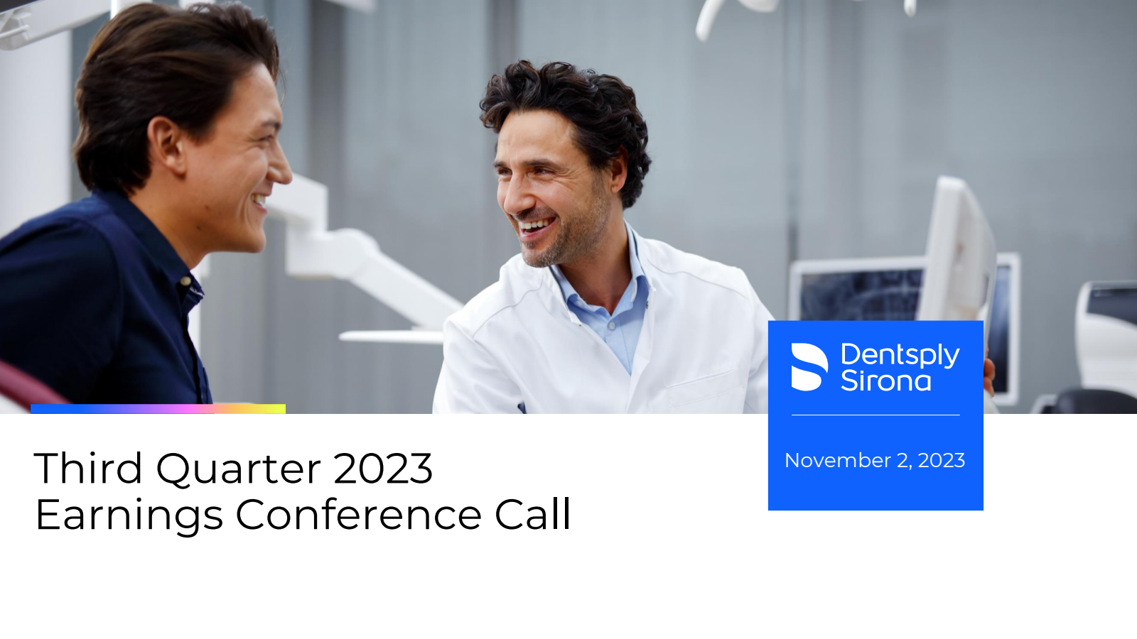 DENTSPLY SIRONA's Q3 2023 Slide Deck