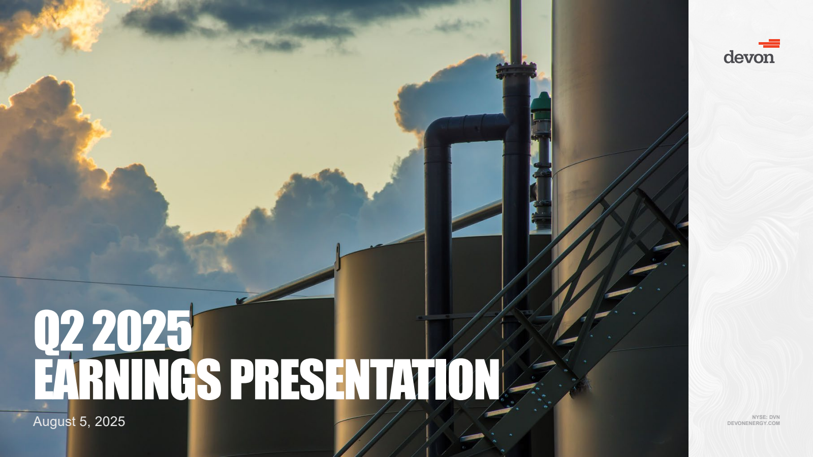 Devon Energy's Q2 2025 Slide Deck