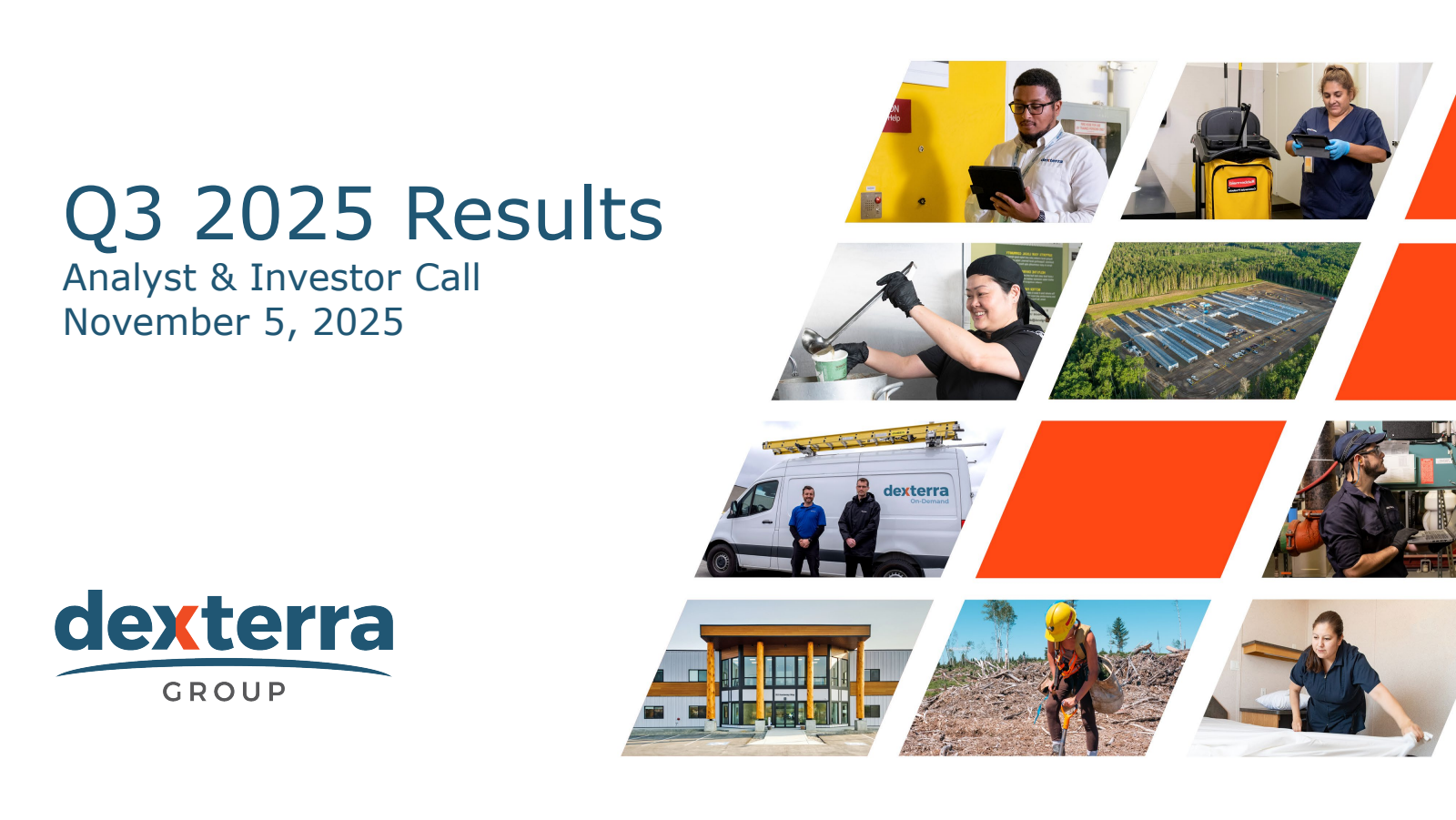 Dexterra Group's Q3 2025 Slide Deck