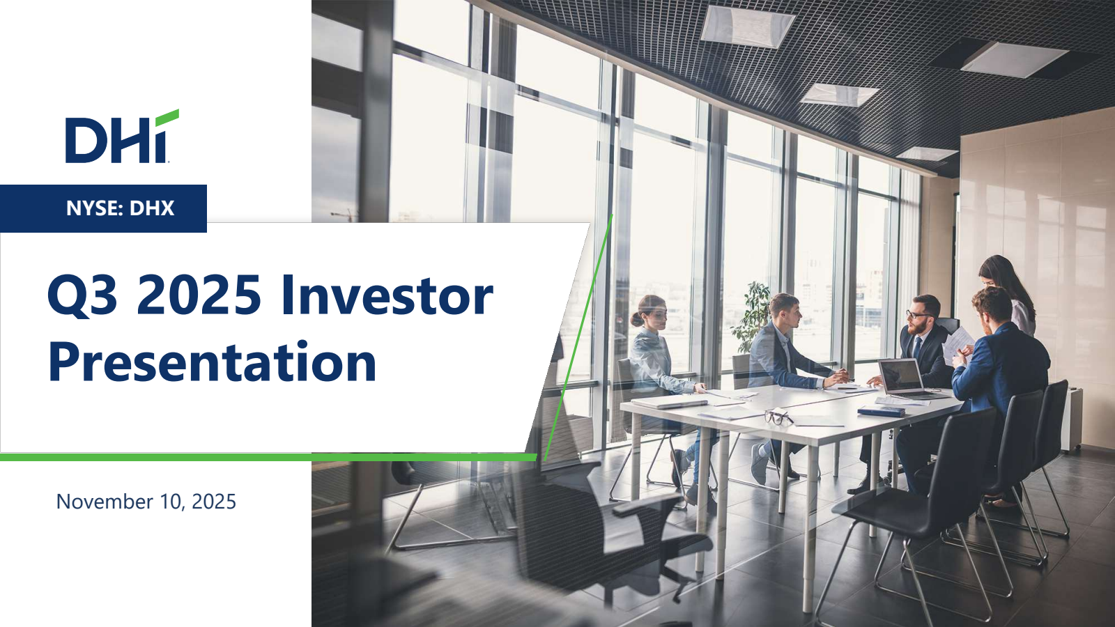 DHI Group's Q3 2025 Slide Deck