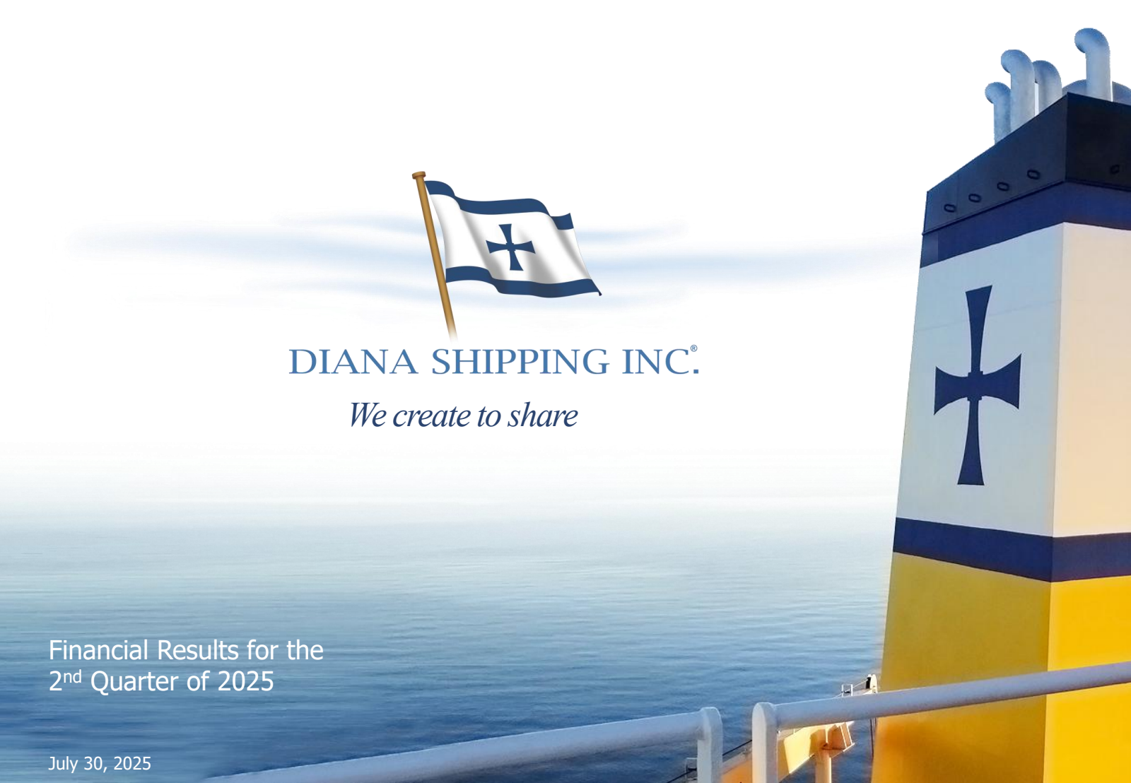 Diana Shipping's Q2 2025 Slide Deck