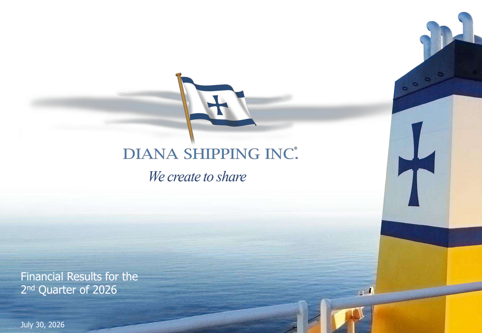 Diana Shipping's Q2 2026 Slide Deck