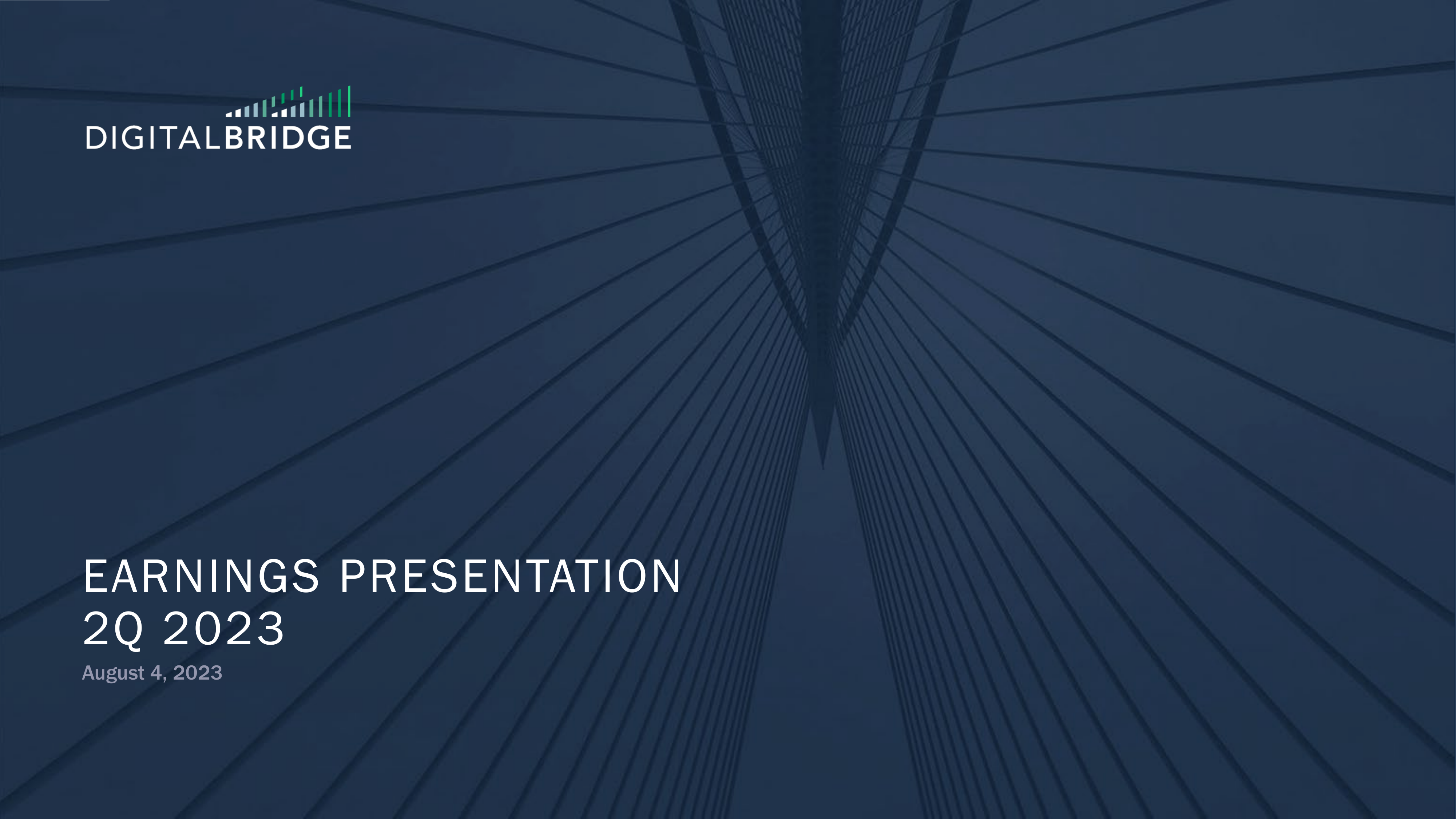 DigitalBridge Group's Q2 2023 Slide Deck