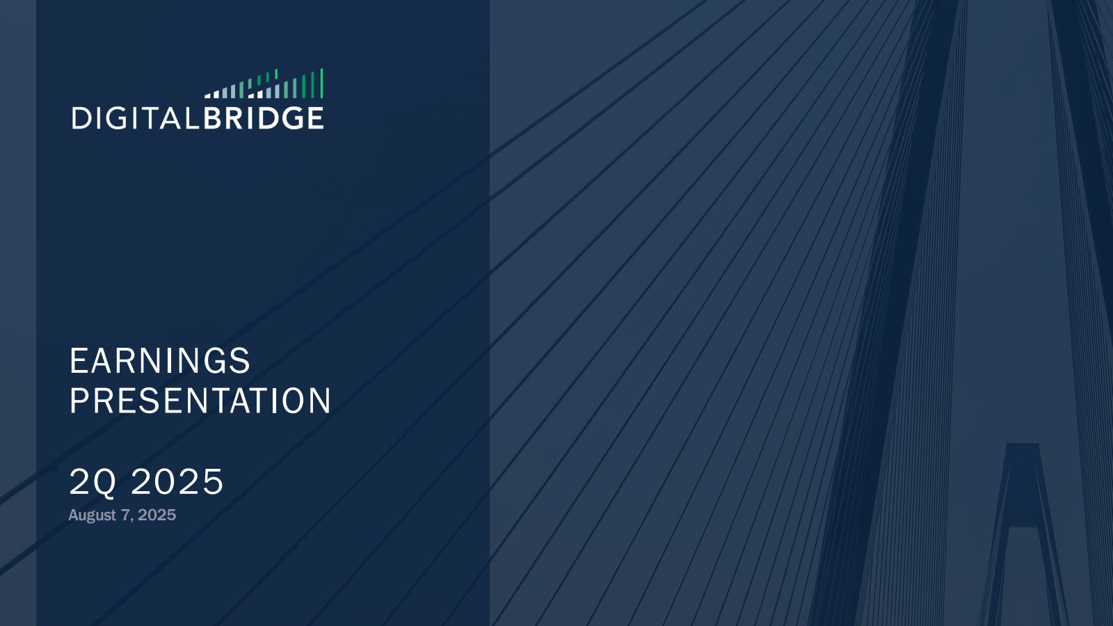DigitalBridge Group's Q2 2025 Slide Deck