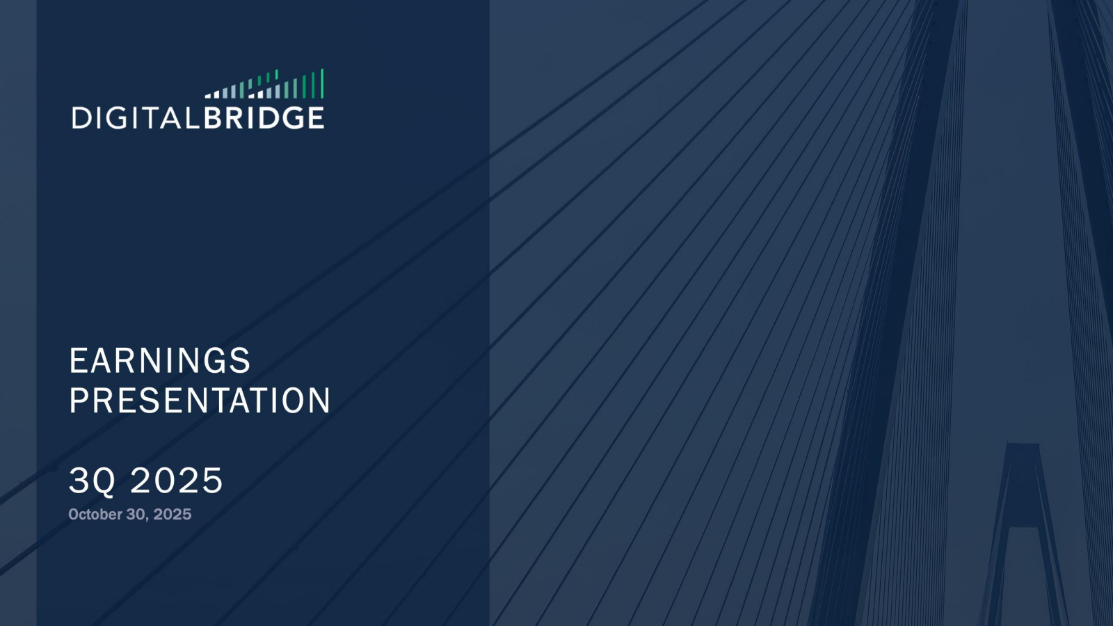 DigitalBridge Group's Q3 2025 Slide Deck