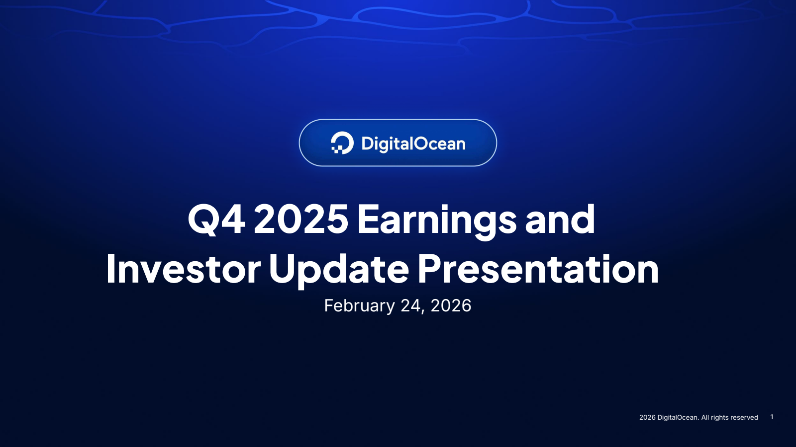 DigitalOcean's Q4 2025 Slide Deck