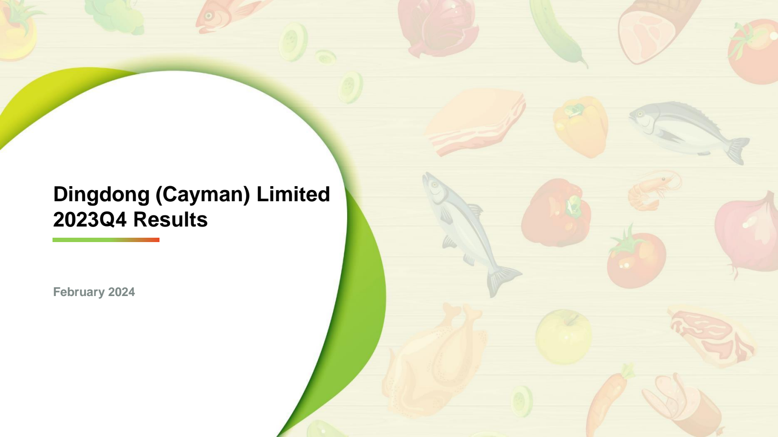 Dingdong (Cayman)'s Q4 2023 Slide Deck