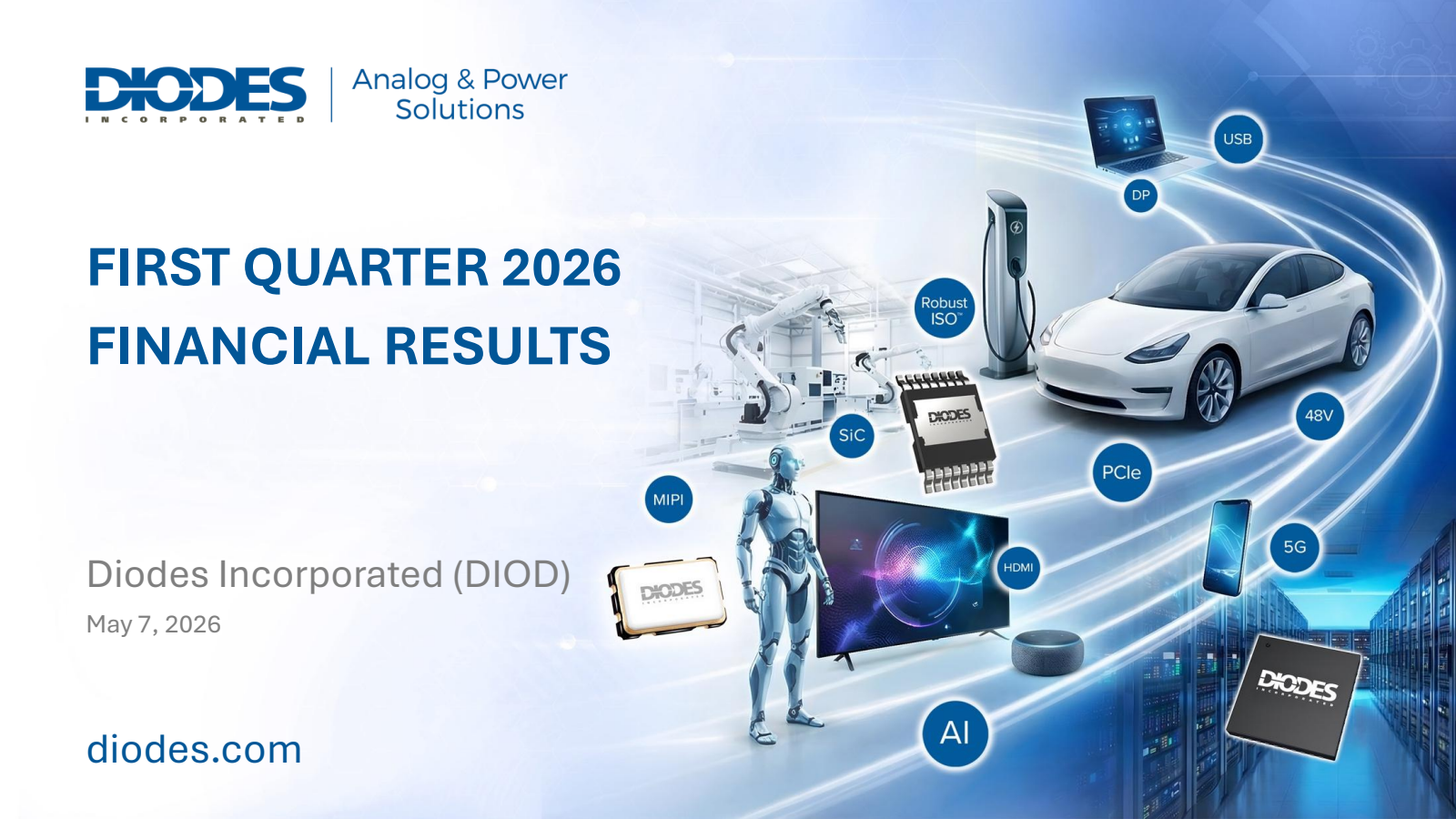 Diodes' Q1 2026 Slide Deck