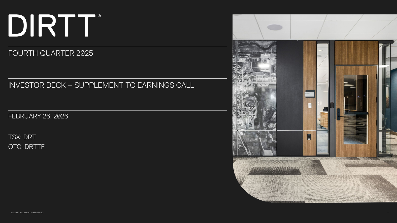 DIRTT Environmental Solutions' Q4 2025 Slide Deck