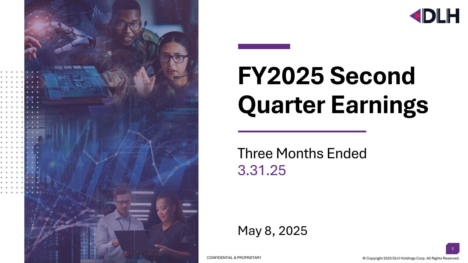 DLH's Q3 2025 Slide Deck