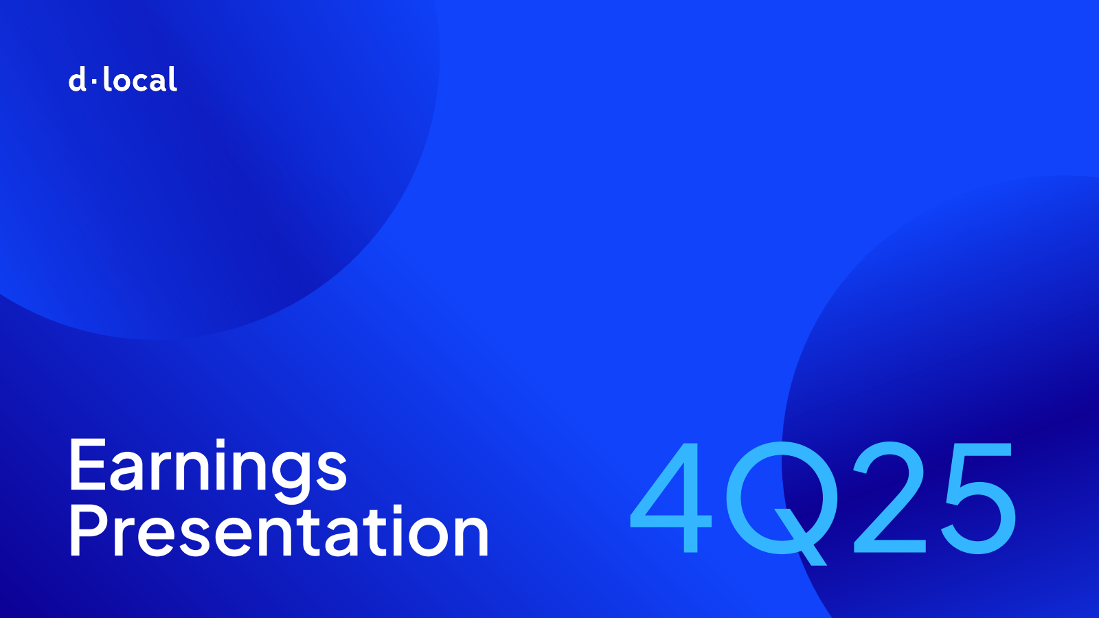 DLocal's Q4 2025 Slide Deck