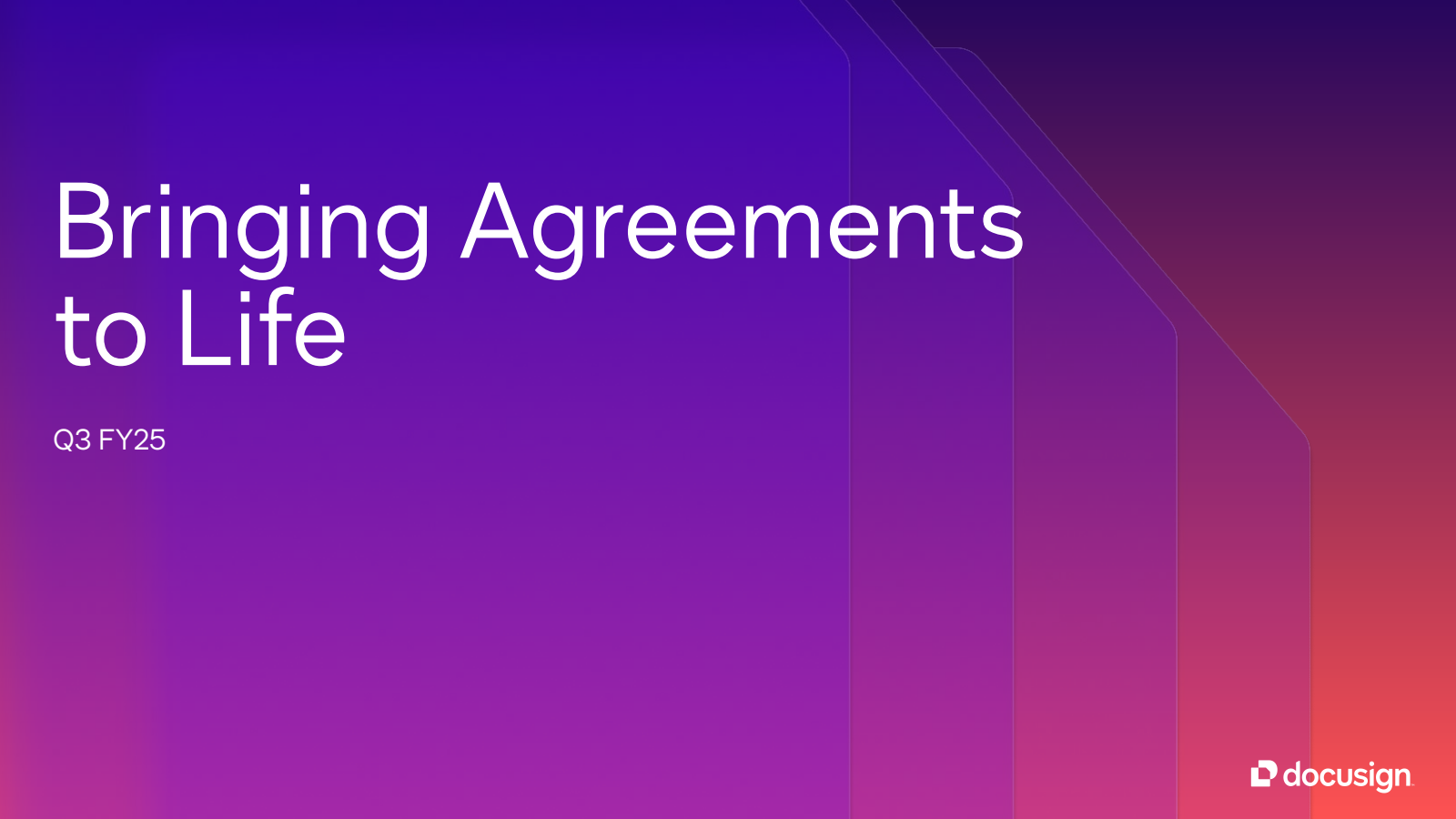 Docusign's Q3 2025 Slide Deck