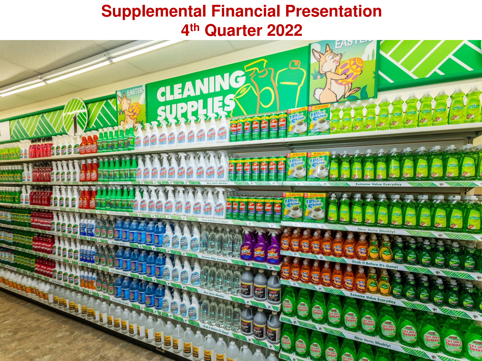 Dollar Tree's Q4 2021 Slide Deck