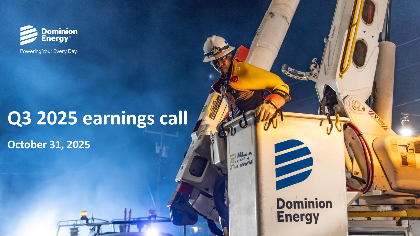 Dominion Energy's Q3 2025 Slide Deck