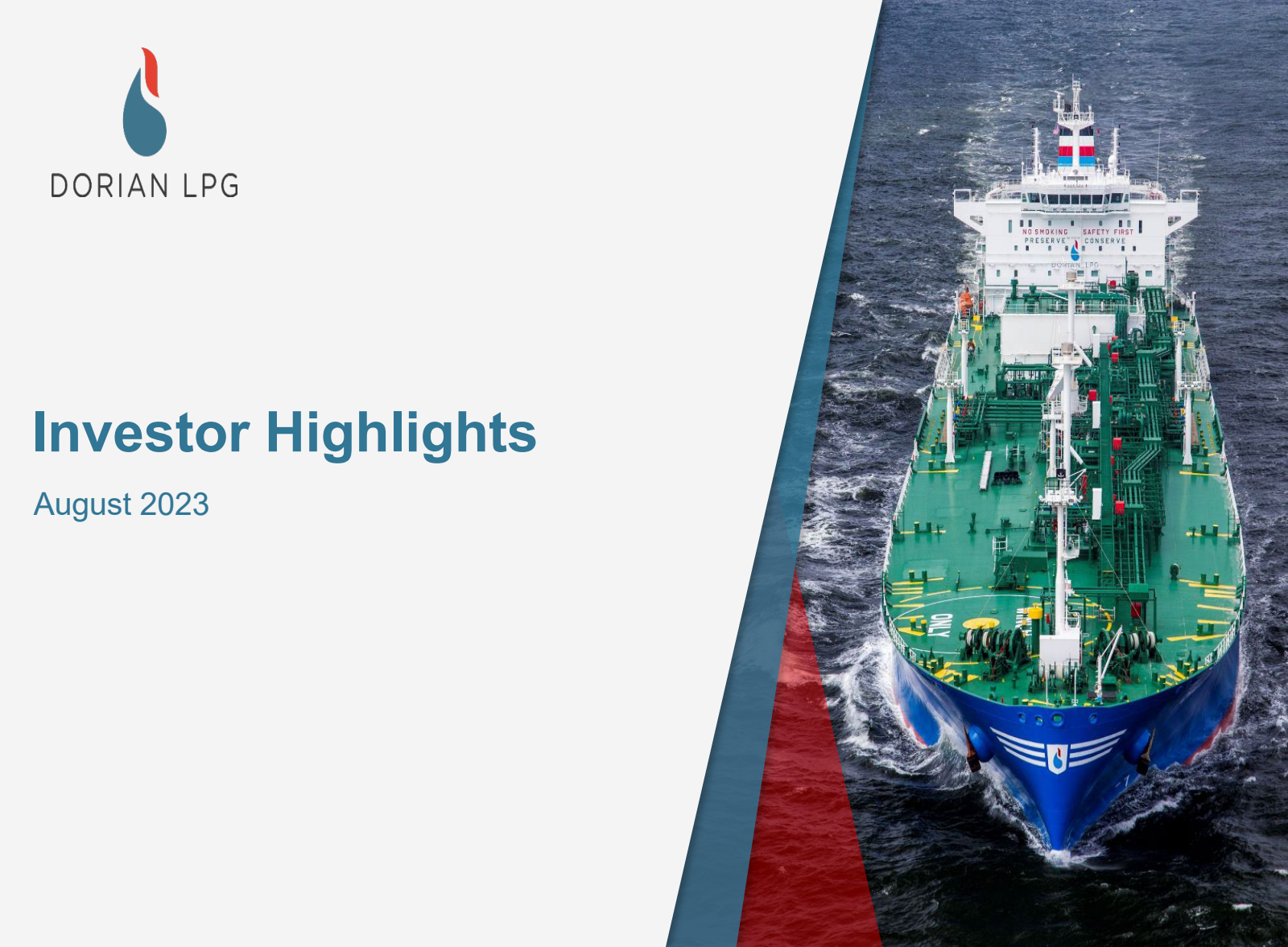 Dorian LPG's Q1 2024 Slide Deck