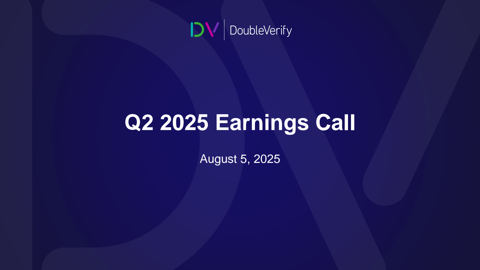 DoubleVerify's Q2 2025 Slide Deck