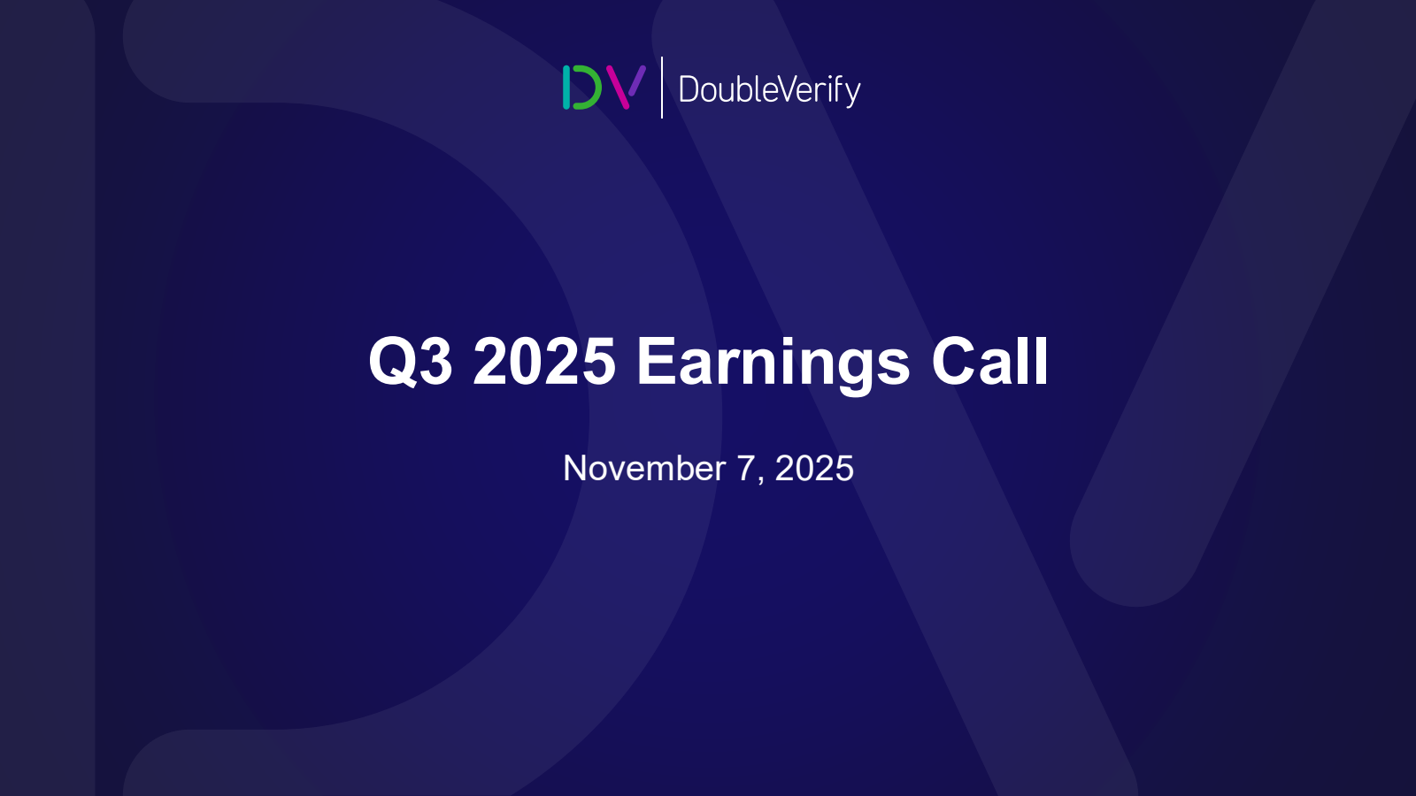 DoubleVerify's Q3 2025 Slide Deck