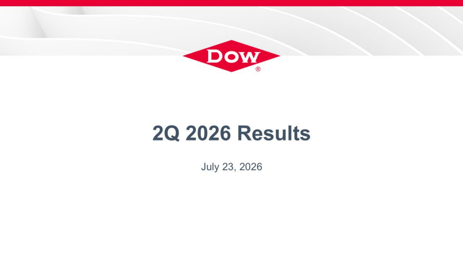 DOW's Q2 2026 Slide Deck